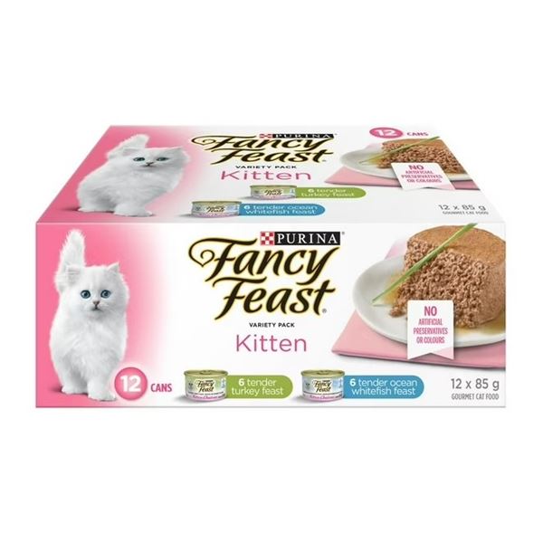 NEW PURINA FANCY FEAST KITTEN TURKEY AND OCEAN