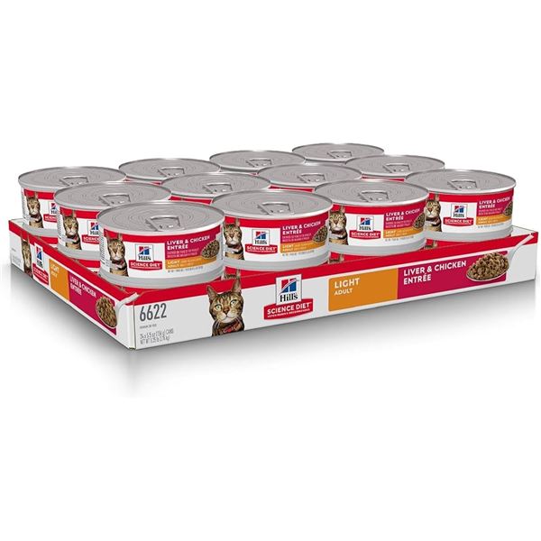 NEW 24 X 5.5 OZ HILLS SAVORY CHICKEN CAT FOOD