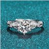 Image 2 : 1 CT GRA CERTIFIED MOISSANITE 925 SILVER