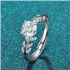 Image 1 : 1 CT GRA CERTIFIED MOISSANITE 925 SILVER