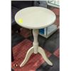 Image 1 : SMALL ROUND WOOD TABLE 15" X 24" ESTATE