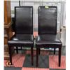 Image 1 : 2 MATCHING BROWN DINING CHAIRS