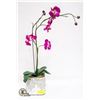 FAUX BRIGHT PINK FLOWER ORCHID PLANT