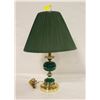 Image 1 : ESTATE GREEN TABLE LAMP