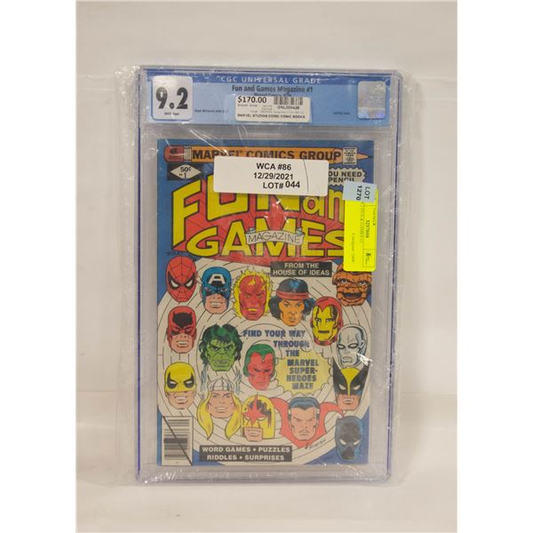 CGC 9.2 FUN & GAMES #1