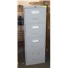 Image 1 : 4 DRAWER VERTICAL FILING CABINET 18" X 27" X 52"