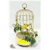 Image 1 : CANARY IN A CAGE MUSICAL BOX, THE BIRD MOVES TOO