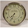 Image 1 : LARGE CHROME METAL CLOCK 20" DIAMETER BATTERY