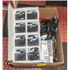 Image 1 : BOX OF CORDS, MIC, HDMI EXTENDERS
