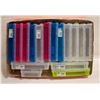 Image 1 : LOT OF ASSORTED ART CONTAINERS