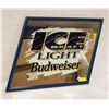 Image 1 : BUDWEISER LIGHT ICE DRAFT MIRROR 20.5" X 25”