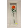 Image 1 : FLOWER PAINTED ON AN ANTIQUE WINDOW 34" H X 14"W