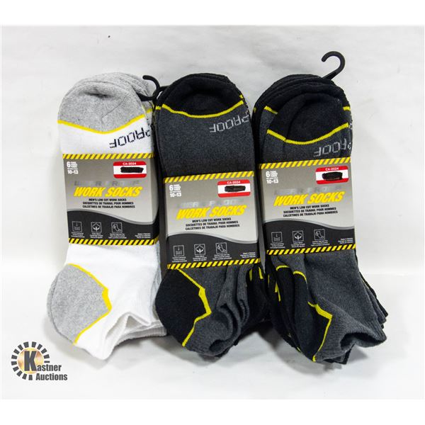 NEW 18 PAIR MENS WORK SOCKS