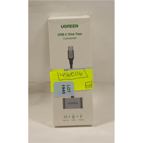 BRAND NEW UGREEN USB-C ONE-TWO CONVERTER