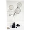 Image 1 : MID-CENTURY 3 BALL TABLE LAMP WITH CHROME BASE