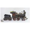 Image 1 : METAL TRAIN W/ MOVEABLE WHEELS 15" L X 6" H