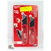 Image 1 : MILWAUKEE 2PC FAST-BACK FOLDING KNIFE SET PRESS &