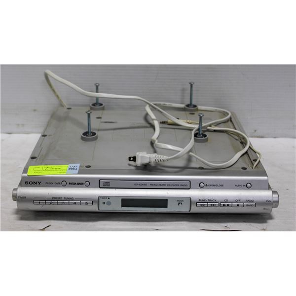 SONY UNDERCOUNTER CD CLOCK RADIO