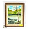 Image 1 : ORIGINAL OIL PAINTING BY JOYCE MACMILLAN - FRAMED