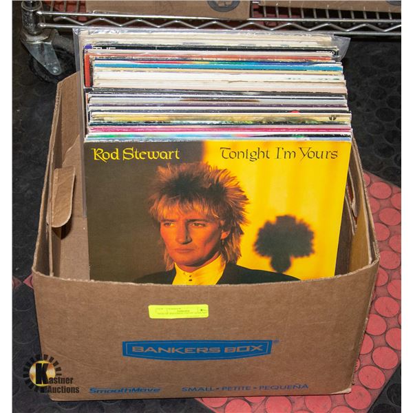 BOX OF RECORDS VINYL ALBUMS