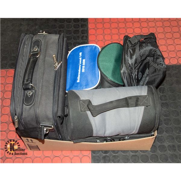 BOX OF MIXED CARRY BAGS