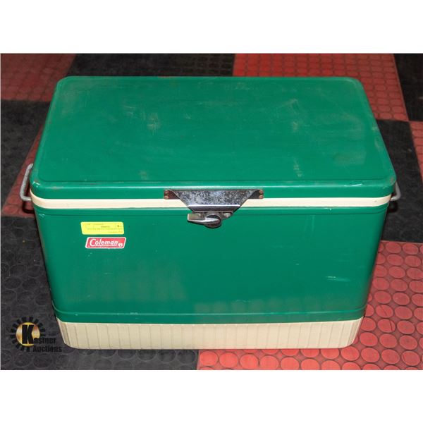 VINTAGE METAL COLEMAN COOLER
