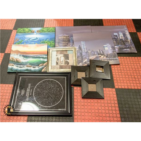 ASSORTED WALL HANGINGS
