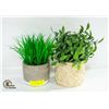 BUNDLE OF FAUX POTTED PLANTS