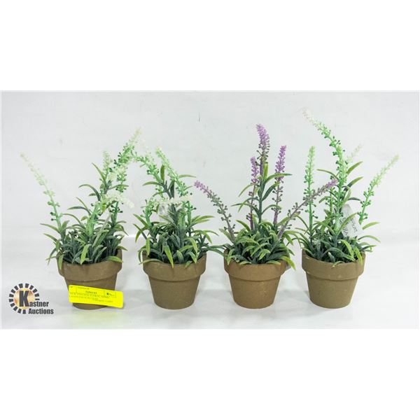 BUNDLE OF FAUX POTTED PLANTS