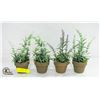 BUNDLE OF FAUX POTTED PLANTS