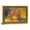 FRAMED PAINTING ARTFUL BOUQUET SIGNED 25.5" X 18"