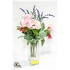 FAUX PINK FLOWERS BOUQUET PLANT