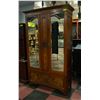 Image 1 : 3 PIECE ANTIQUE WALNUT WARDROBE