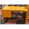 2 DRAWER WOODEN DESK H-28.5" W-23.75" L-47.25"
