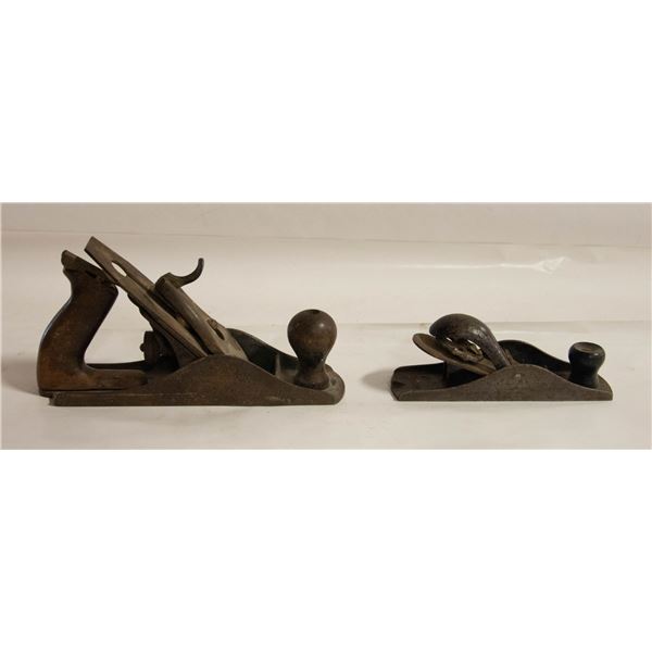 PAIR OF OLD WOOD PLANERS