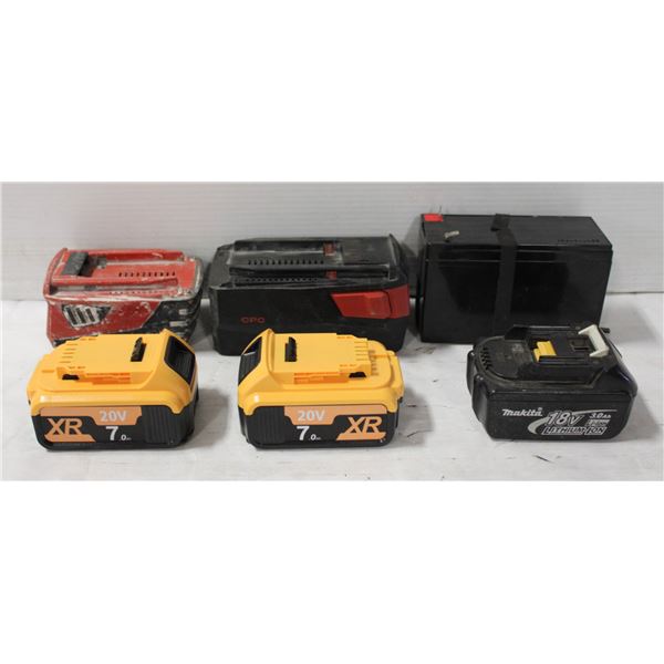FLAT OF ASSORTED BATTERIES