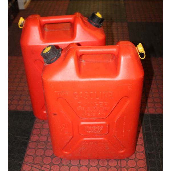 LOT OF FUEL CANS