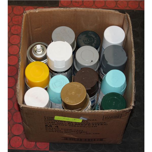 LOT OF SPRAY PAINT (FULL)