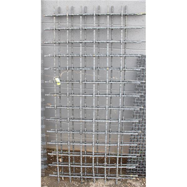 SET OF TWO 64" X 28" HIGH CARBON STEEL SCREENS