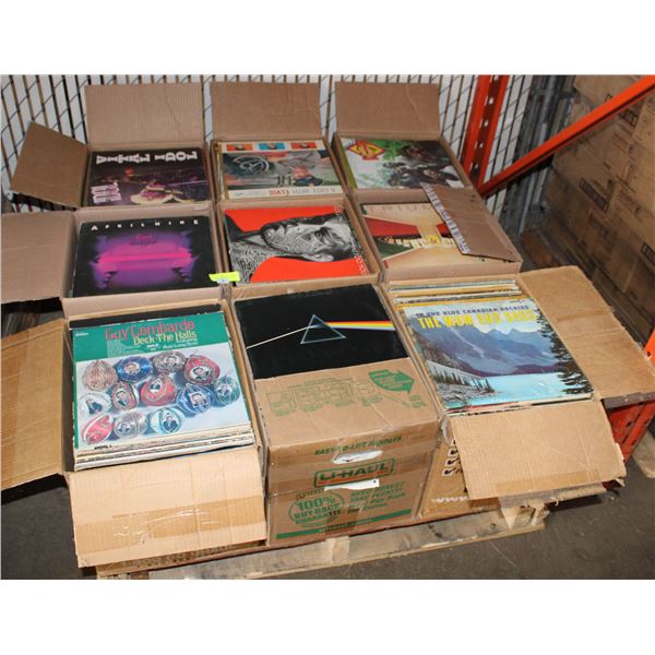PALLET OF RECORDS: ROCK, POP, COUNTRY & MORE
