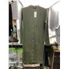Image 1 : Denver Hayes  Button Front Dress/Long Cardigan, Dark Olive (S)