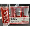 Image 2 : ZOA Strawberry Watermelon Zero Sugar Energy Drink (12 x 355ml)