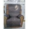 Image 2 : Easy Going Recliner Reversible Sofa Cover, Grey