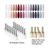 Image 1 : Soak Off Gel Polish 20pcs including colors, base & top coat, matte top coat and strengthener