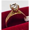 Image 3 : 10K Yellow Gold 2.3G Lab Diamond 1.05Ct Ring (~Size 6)(Ring is resizable for $40), Made in Canada, A