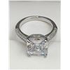 Image 3 : V. Wang Styled Princess Cut Ladies 1.0 Carat Solitaire engagement ring