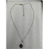 Image 3 : Pear Cut Amethyst Tear Drop Solitaire Pendant & Chain SIlver Gift Set
