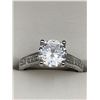 Image 1 : Ahmeria Styled 1.0 Carat Brilliant Round Cut Solitaire .925 Silver Engagement Ring