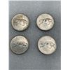 Image 1 : Vintage Canada Set of 4 1967 Centennial Silver Quarters