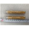 Image 2 : LOT of 2 Large Vials Golden Flake Material